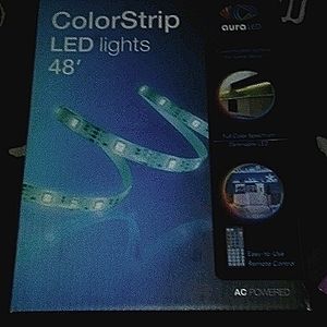 Color strip LED lights 48'